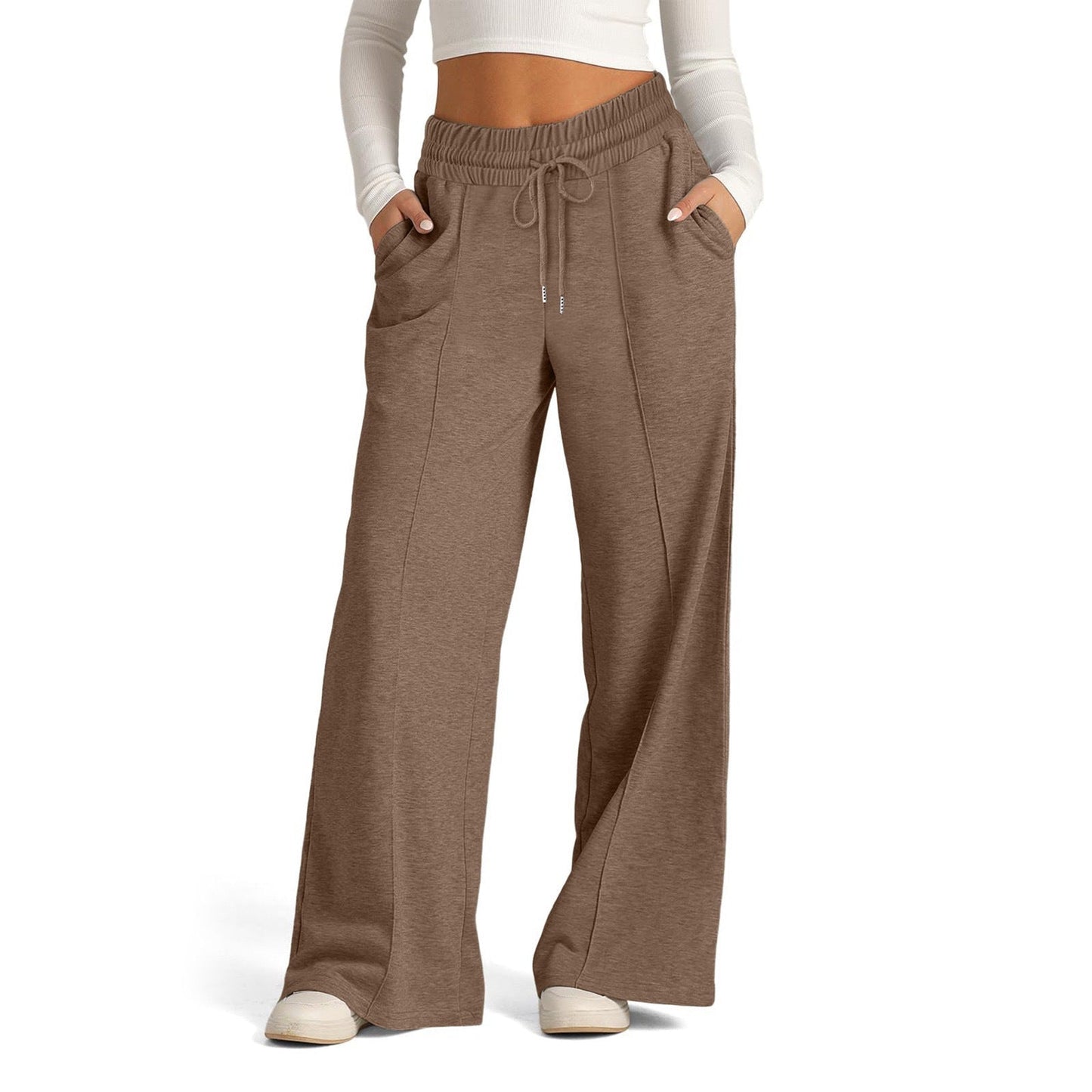 Jogging-pantalon femme Confortable Élastique Avec Poches