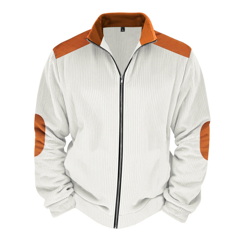 Robe à la mode avec matelassage et manches contrastantes