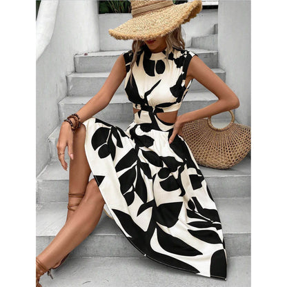 Elegantes Damen Maxikleid Floral Chic - IdealeKleiden
