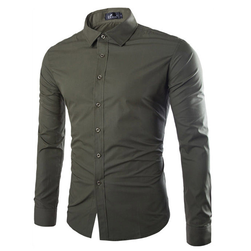 Chemise homme élégante manches longues moderne