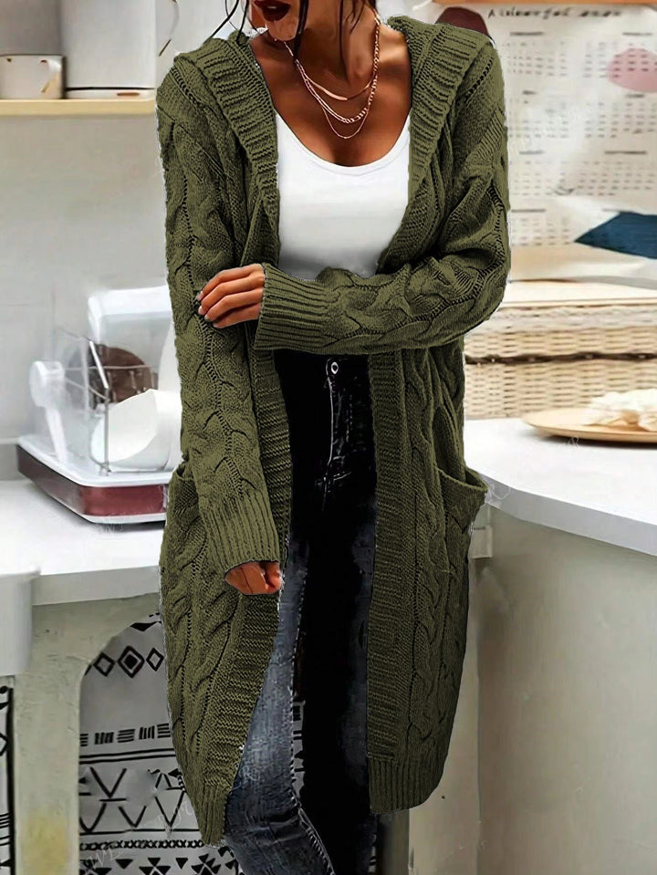 Gilet Femme Décontracté Long Grandes Poches