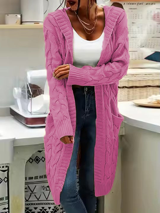 Gilet Femme Décontracté Long Grandes Poches