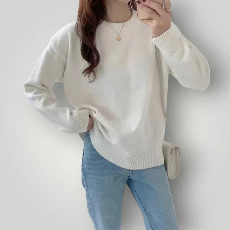 Pull tricoté chaud pour femme