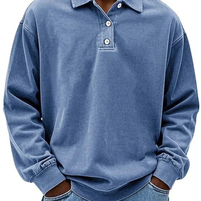 Polo manches longues homme sportif