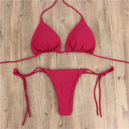Ensemble Bikini Femme Simple Élégant Ajustable