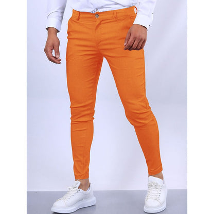 Pantalon Chino Homme Slim Fit Élégant Confortable