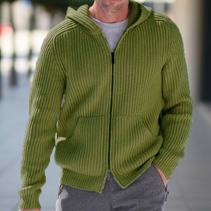 Cardigan Homme Capuche Chaud Grande Taille