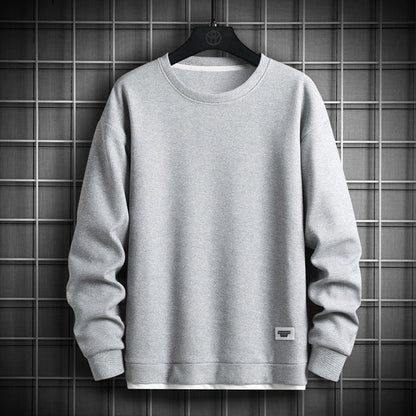 Pull gaufré à col rond doux