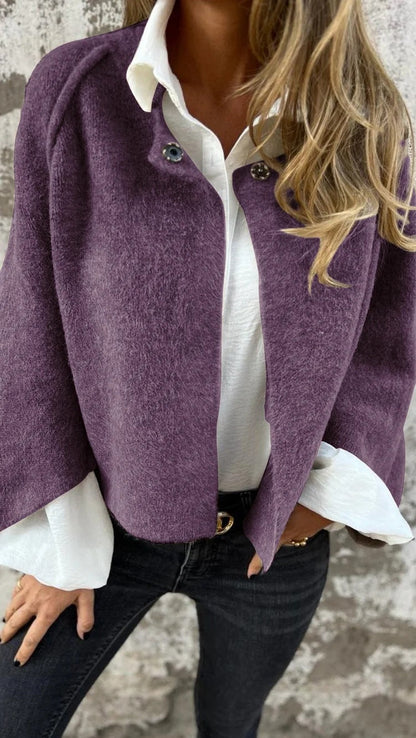 Veste courte en cachemire pour femme Qualité luxe