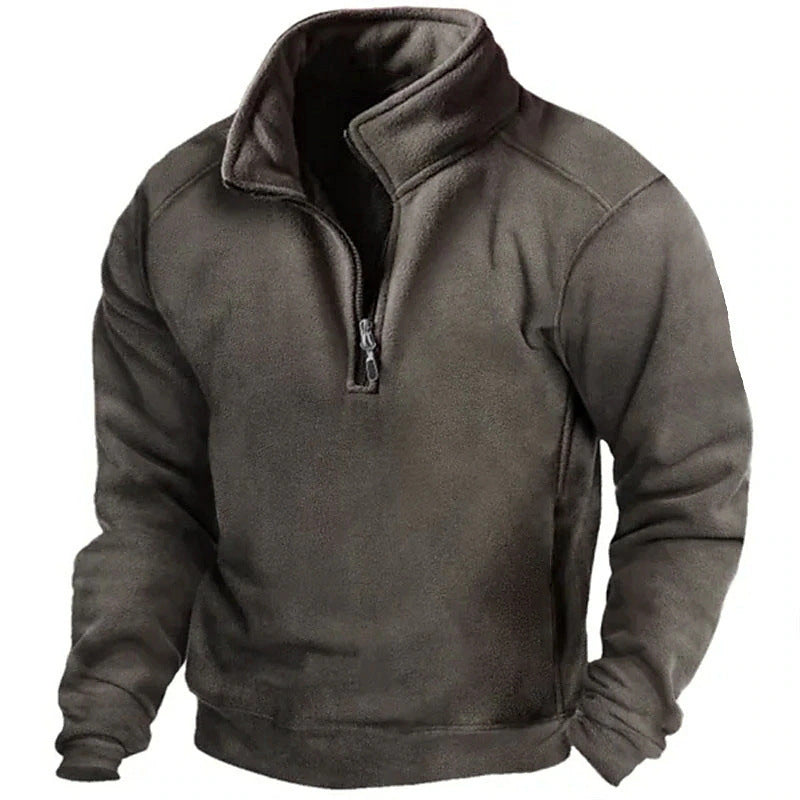 Polaire homme chaude à col montant