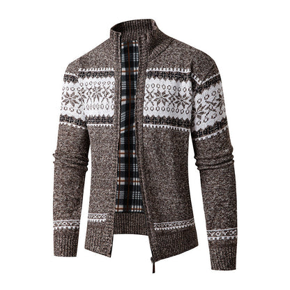 Cardigan homme moderne à col montant