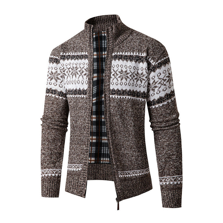 Cardigan homme moderne à col montant