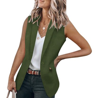 Blazer sans manches pour femme Moderne Élégant