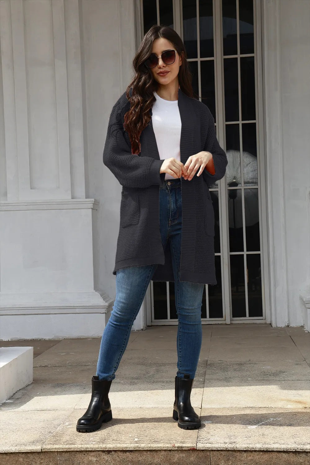 Cardigan Élégant Grande Taille pour Femme