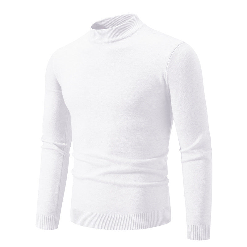Pull col roulé homme moderne maille fine