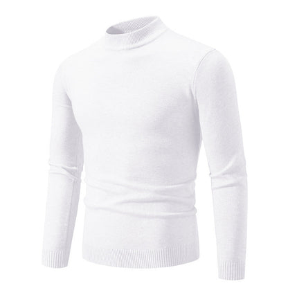 Pull col roulé homme moderne maille fine