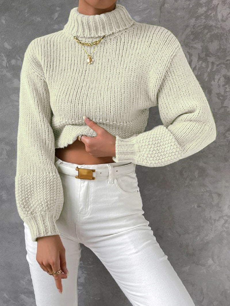 Pull femme moderne manches volumineuses
