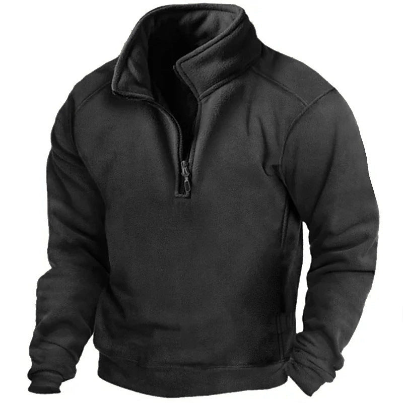 Polaire homme chaude à col montant