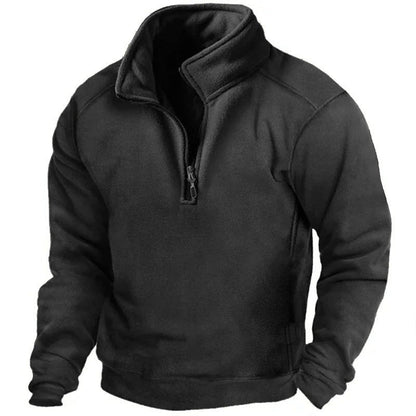 Polaire homme chaude à col montant