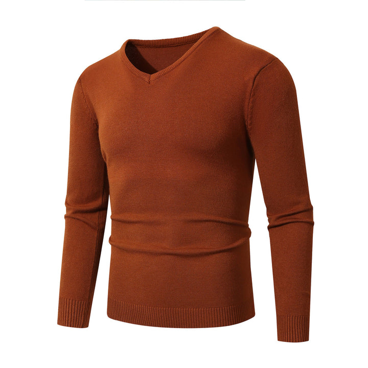 Pull homme col en V coton doux