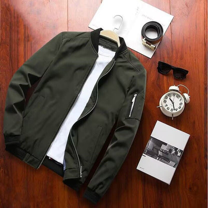Blouson Bomber Homme Moderne Sportif Avec Poches