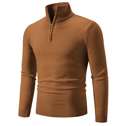 Pull homme moderne court fermeture éclair