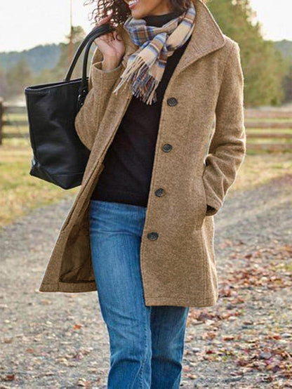 Manteau en laine élégant classique pour femme