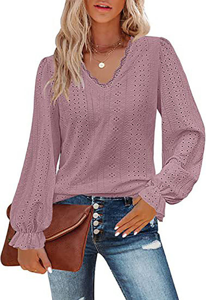 Blouse femme dentelle romantique tendance
