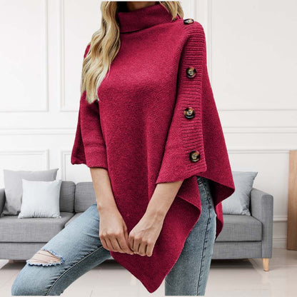 Poncho élégant en acrylique, chaud et chic