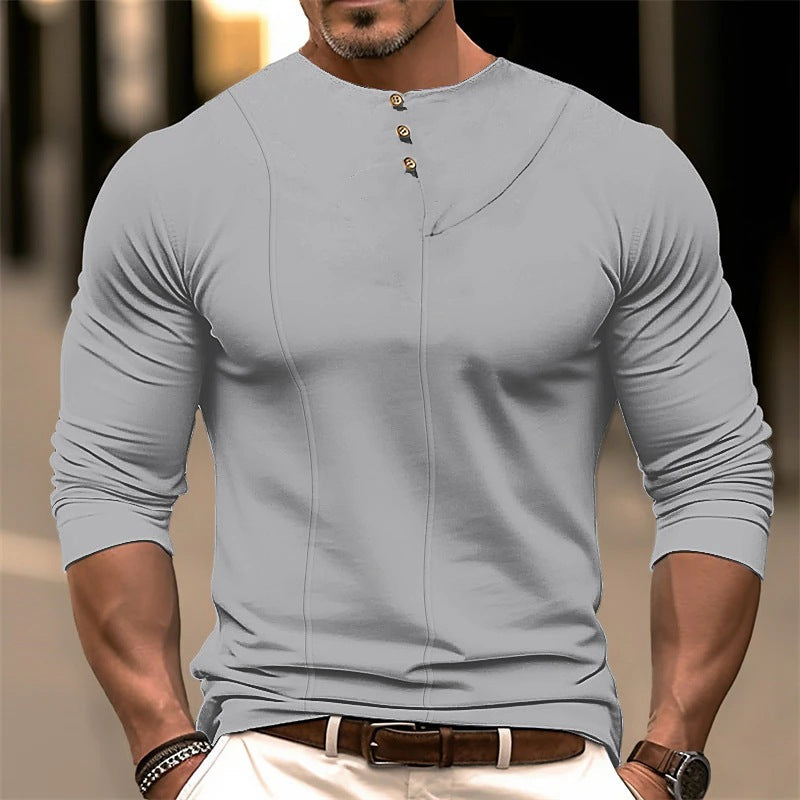 Robe élégante coupe slim manches longues coton