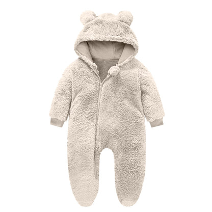 Grenouillère polaire enfant Oreilles d'ours Ultra-douce