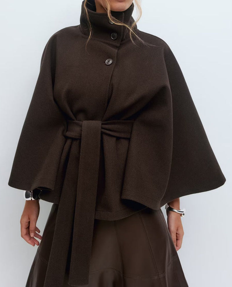 Trench-coat homme élégant col montant classique
