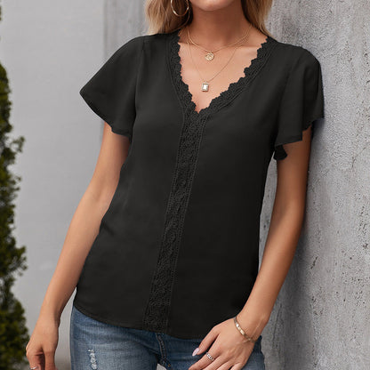 Chemisier en dentelle élégant pour femme - Robe de soirée