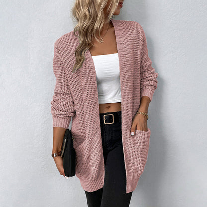 Gilet Femme Décontracté Oversize avec Poches