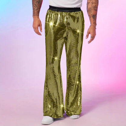 Pantalon Disco Homme Paillettes Fête