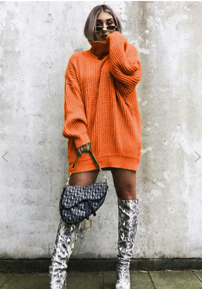Pull en maille gaufre oversize tendance pour femme
