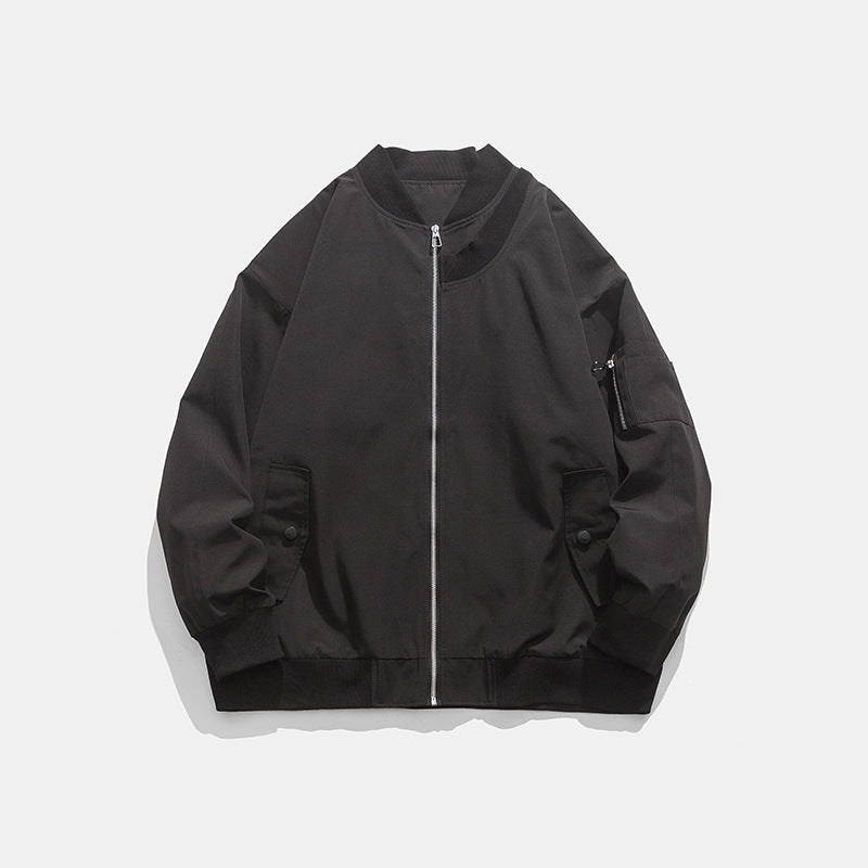 Blouson bombardier homme Confortable Fermeture éclair Poches