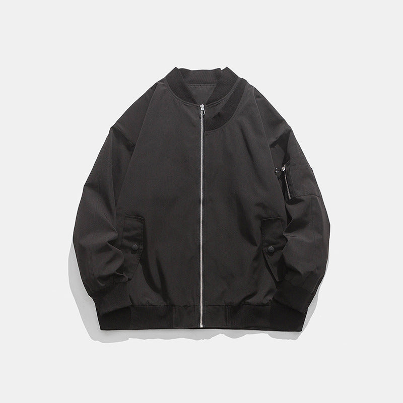 Blouson bombardier homme Confortable Fermeture éclair Poches