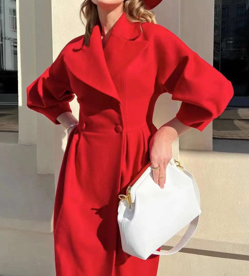 Robe d'hiver chaude élégante longue
