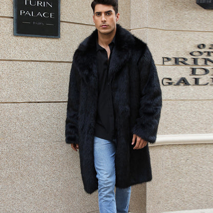 Veste de luxe en fourrure pour homme Design élégant