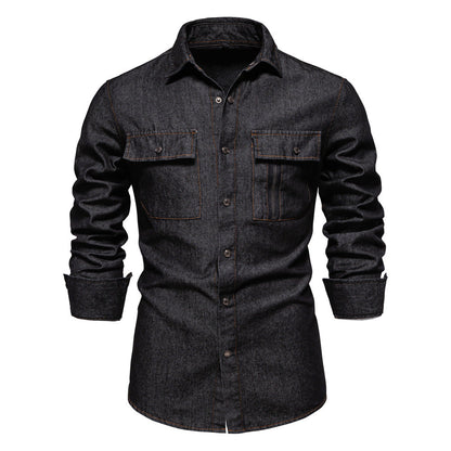 Chemise en jean homme style moderne