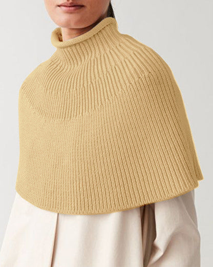 Cape en tricot femme Design élégant Col montant