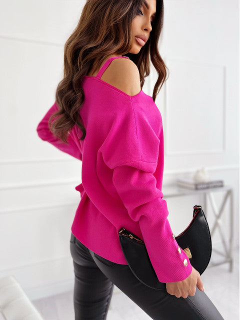 Pull Femme Épaules Dénudées Tendance Élégance