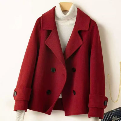 Manteau court femme classique élégant