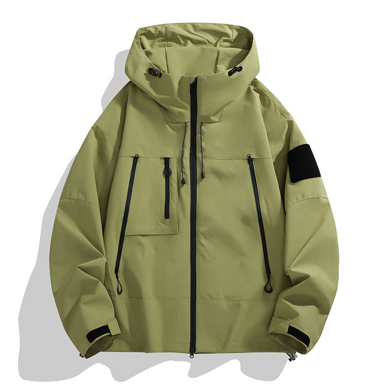 Veste Outdoor Homme Fonctionnelle Capuche Imperméable