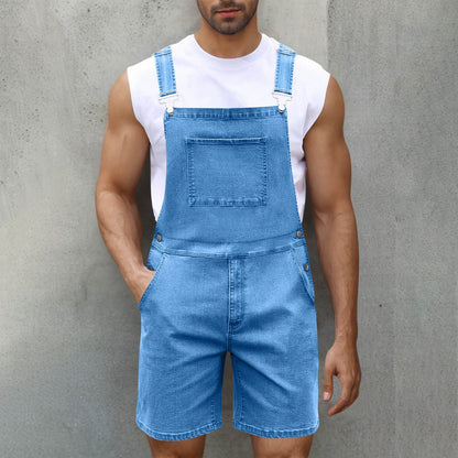 Salopette en jean confortable avec poches pour homme
