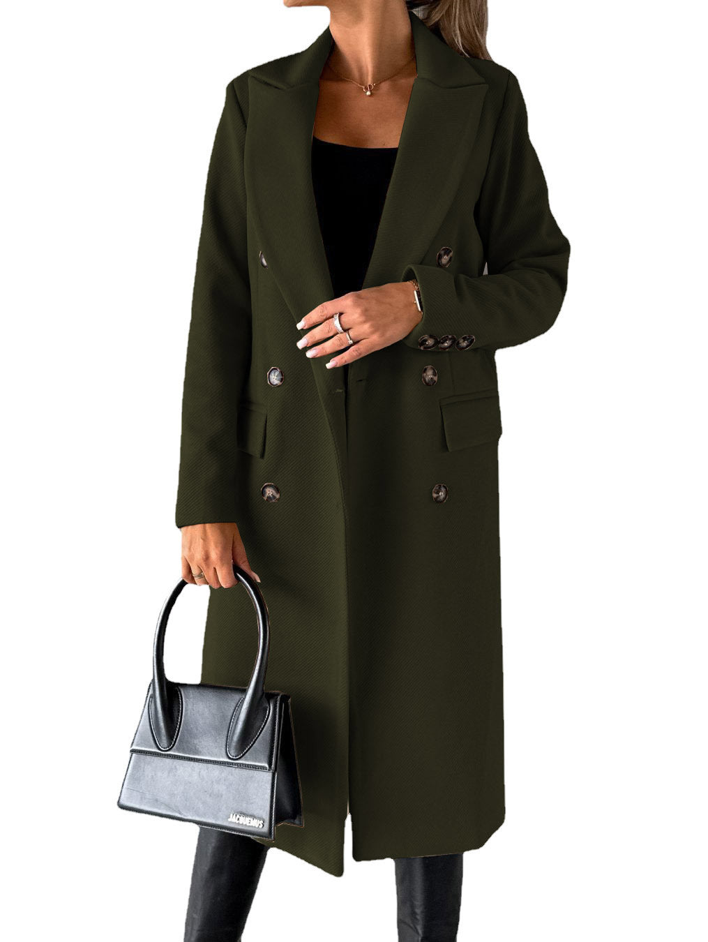 Trench-coat classique élégant pour femme avec poches