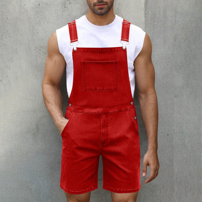 Salopette en jean confortable avec poches pour homme