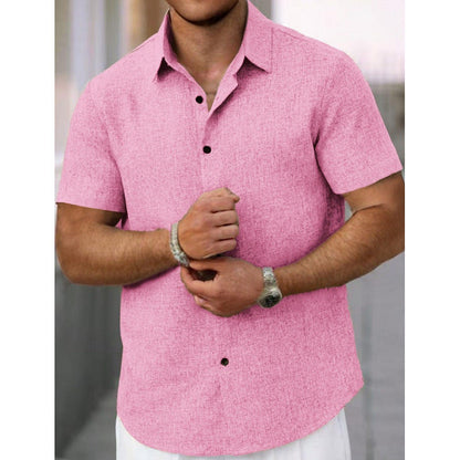 Chemise homme à manches courtes texturée design moderne