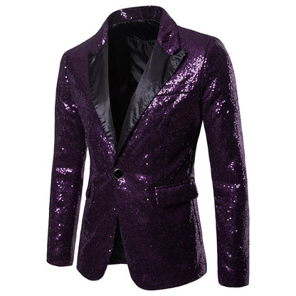 Blazer homme à paillettes design de luxe élégant